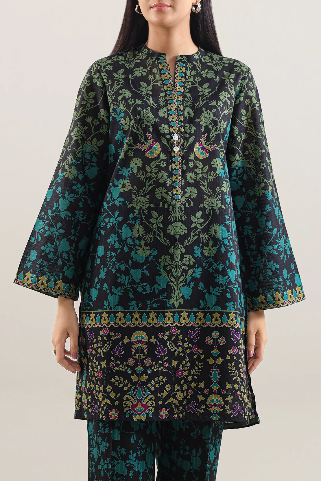 Printed Lawn Stitched 2 Piece (Shirt/Trouser) - Image 3