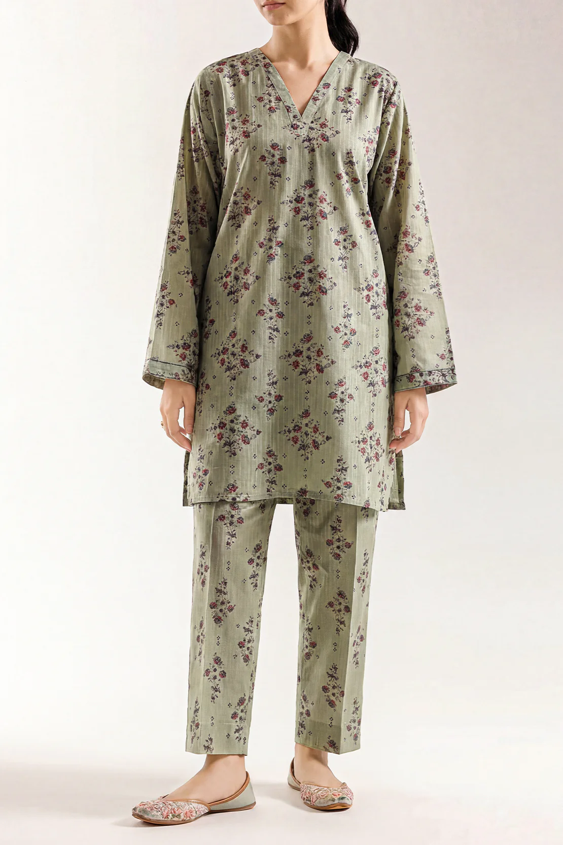 Printed Lawn Stitched 2 Piece (Shirt/Trouser)