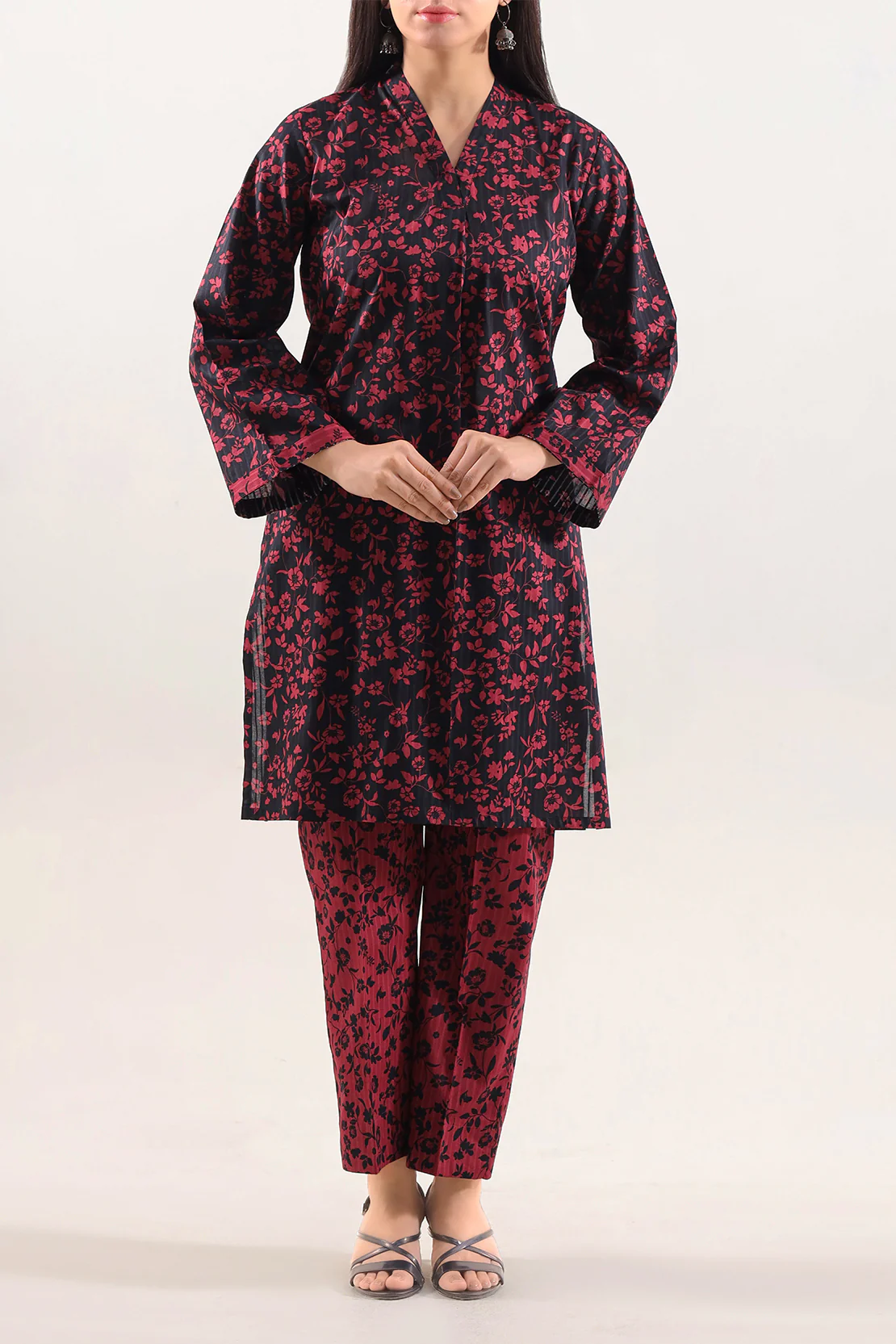 Printed Lawn Stitched 2 Piece (Shirt/Trouser)