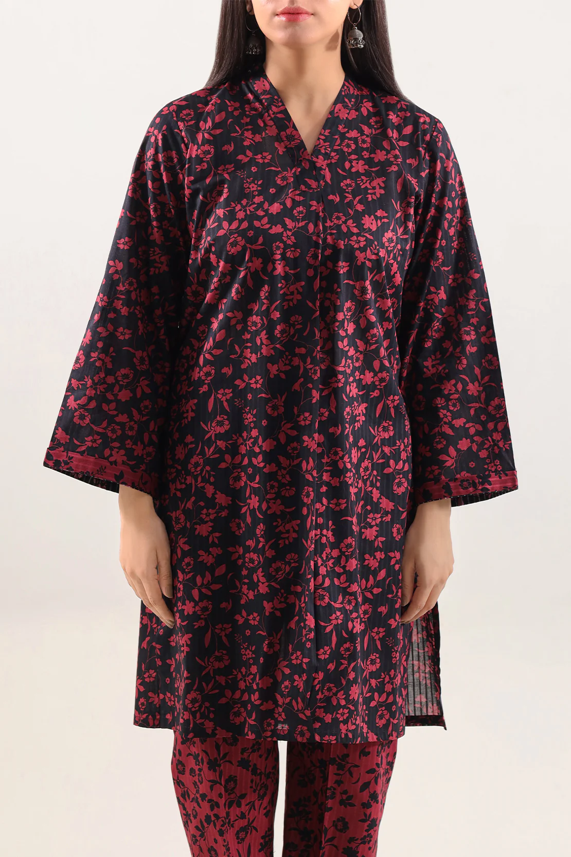 Printed Lawn Stitched 2 Piece (Shirt/Trouser) - Image 2