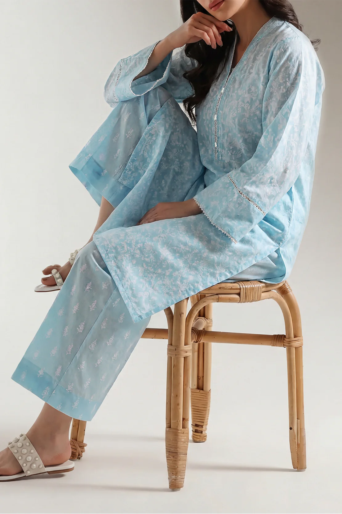 Printed Lawn Stitched 2 Piece (Shirt/Trouser)