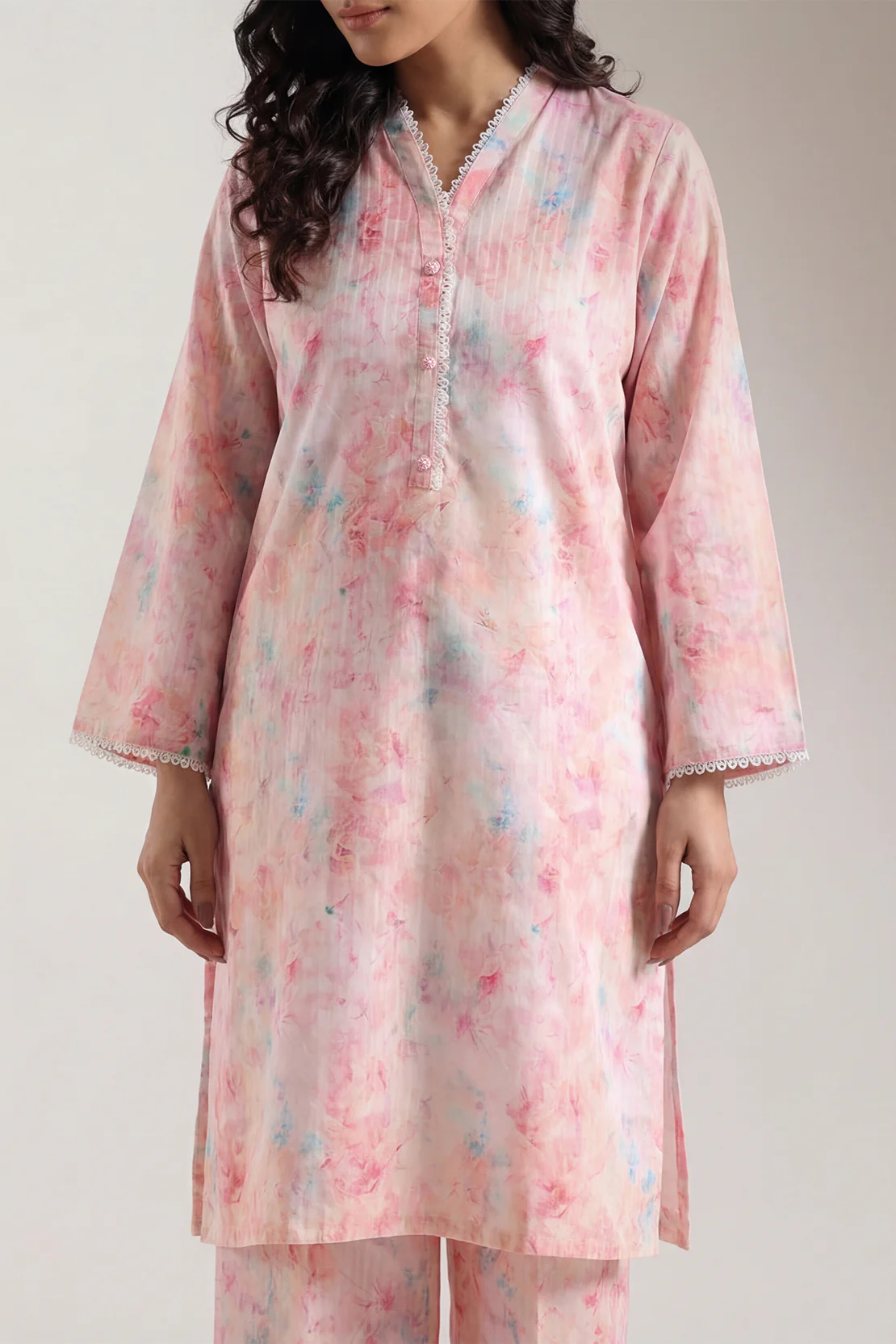 Printed Lawn Stitched 2 Piece (Shirt/Trouser) - Image 3