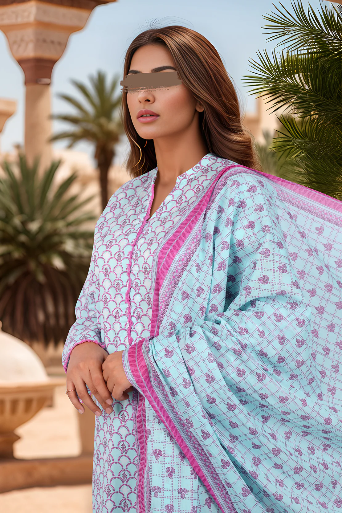 Printed Lawn Stitched 3 Piece - Image 3