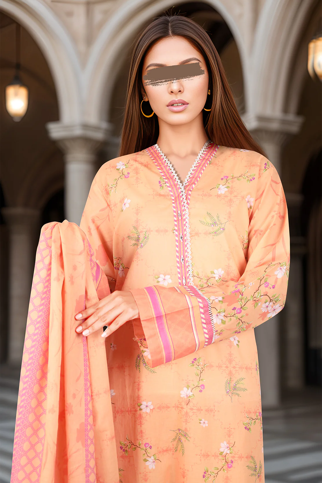 Printed Lawn Stitched 3 Piece - Image 2