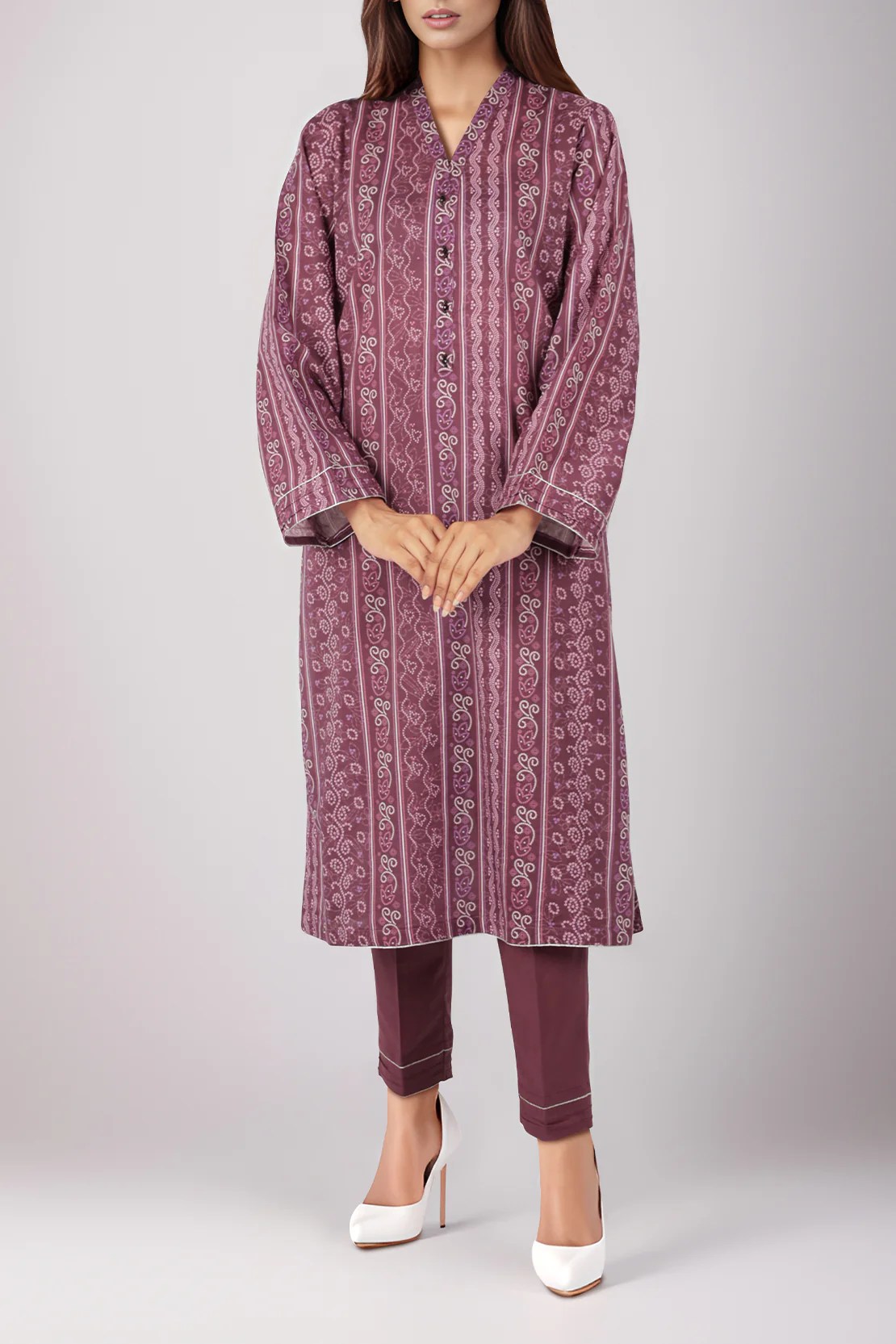 Printed Lawn Stitched 3 Piece - Image 3