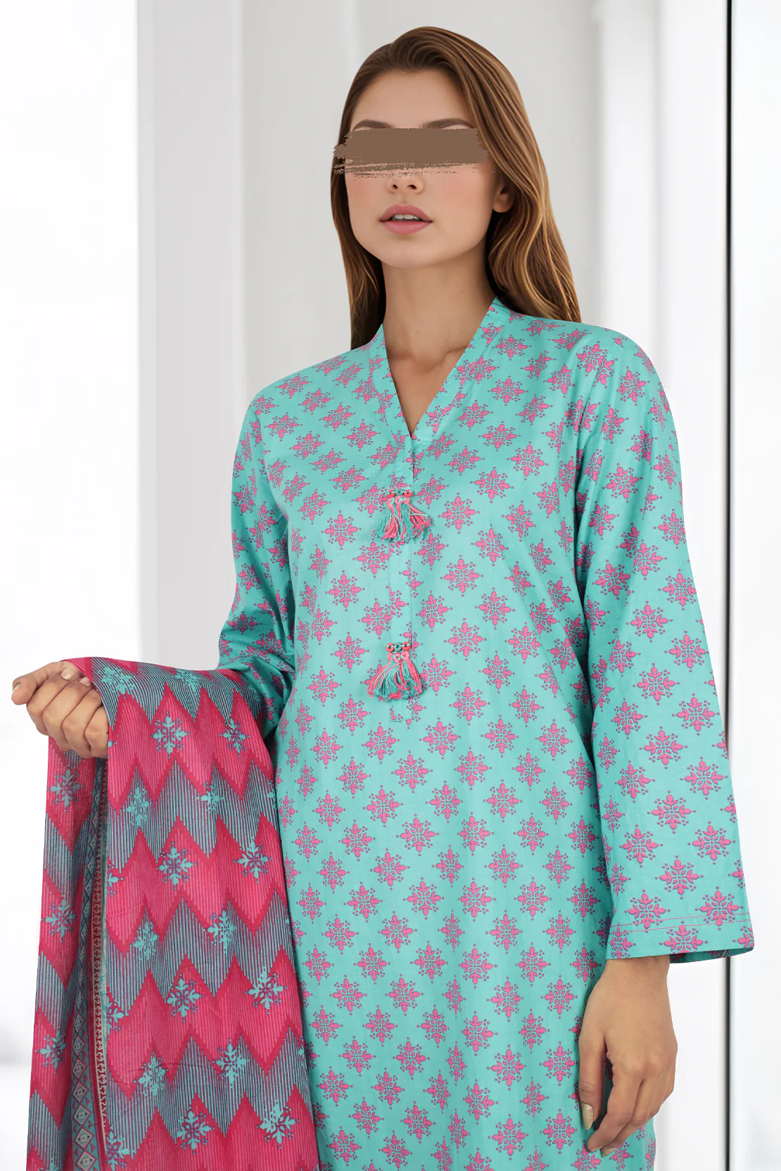 Printed Lawn Stitched 3 Piece - Image 3