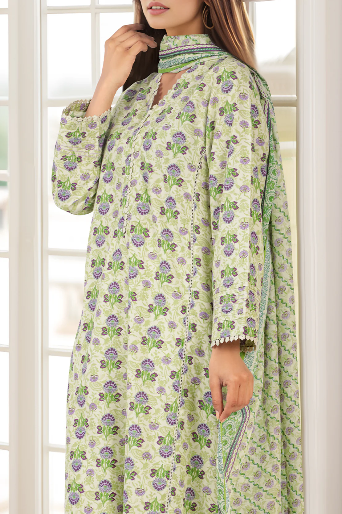 Printed Lawn Stitched 3 Piece - Image 5