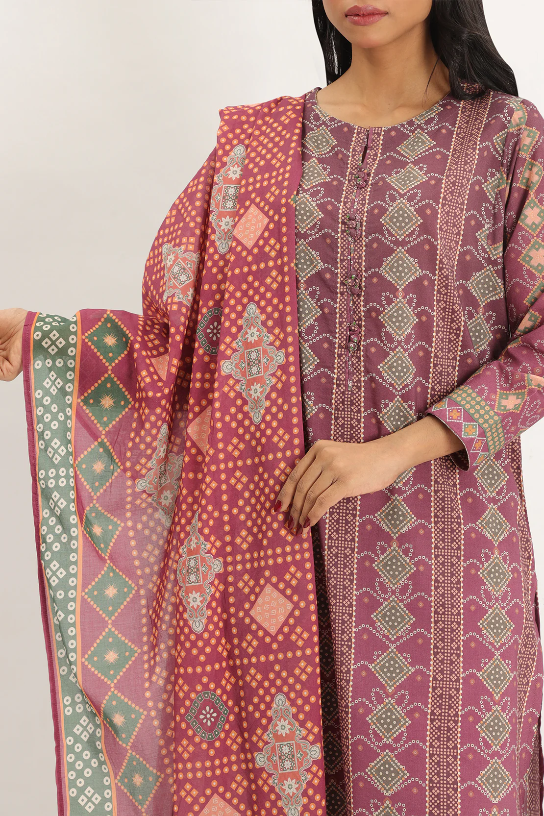 Printed Lawn Stitched 3 Piece - Image 6