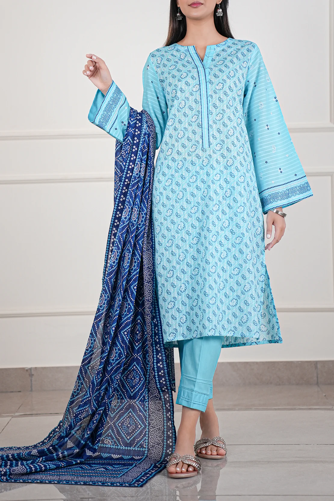 Printed Lawn Stitched 3 Piece - Image 6