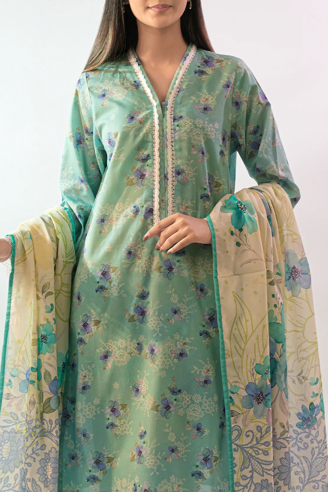 Printed Lawn Stitched 3 Piece - Image 5