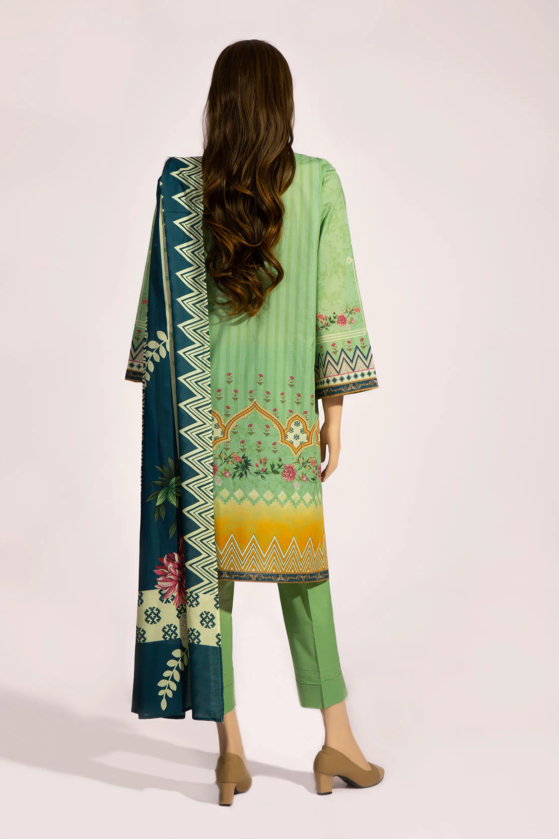 Printed Lawn Stitched 3 Piece - Image 2