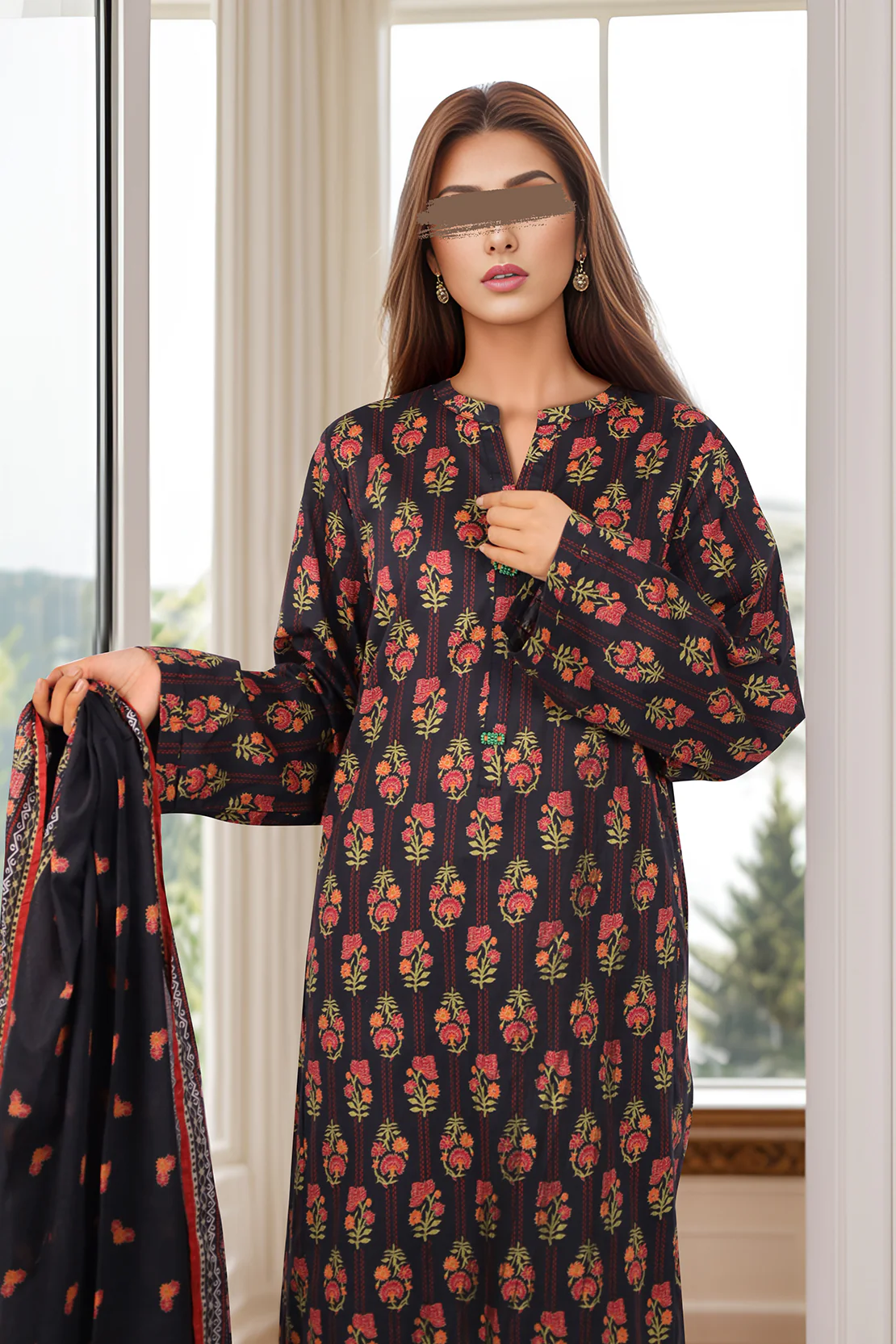 Printed Lawn Stitched 3 Piece - Image 3