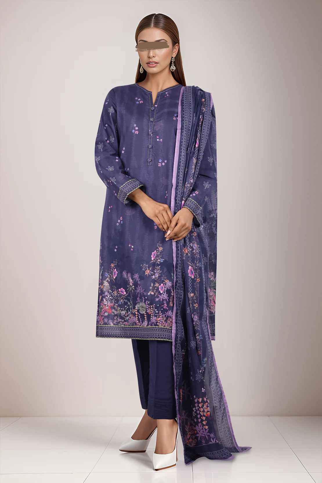 Printed Lawn Stitched 3 Piece - Image 2