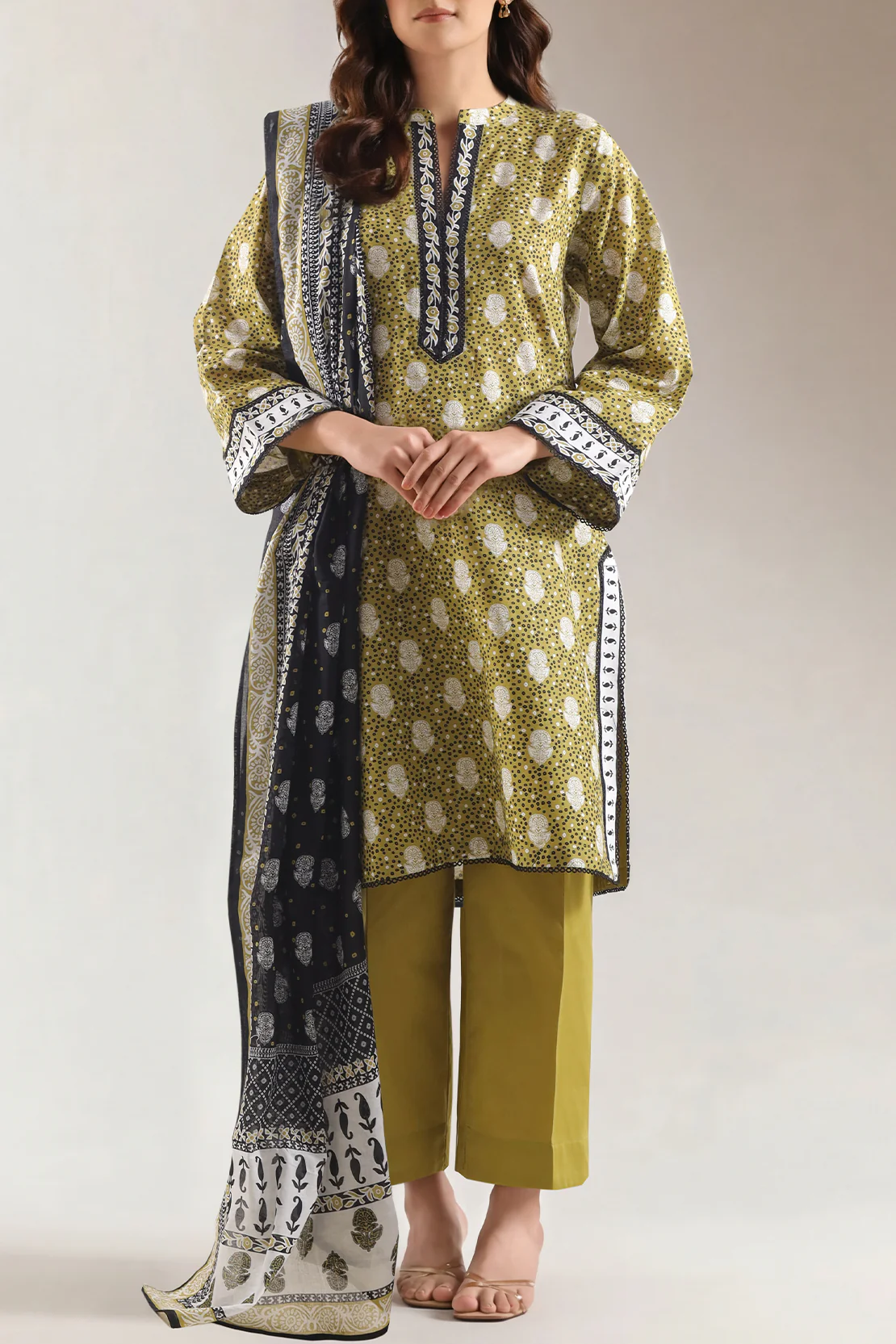 Printed Lawn Stitched 3 Piece