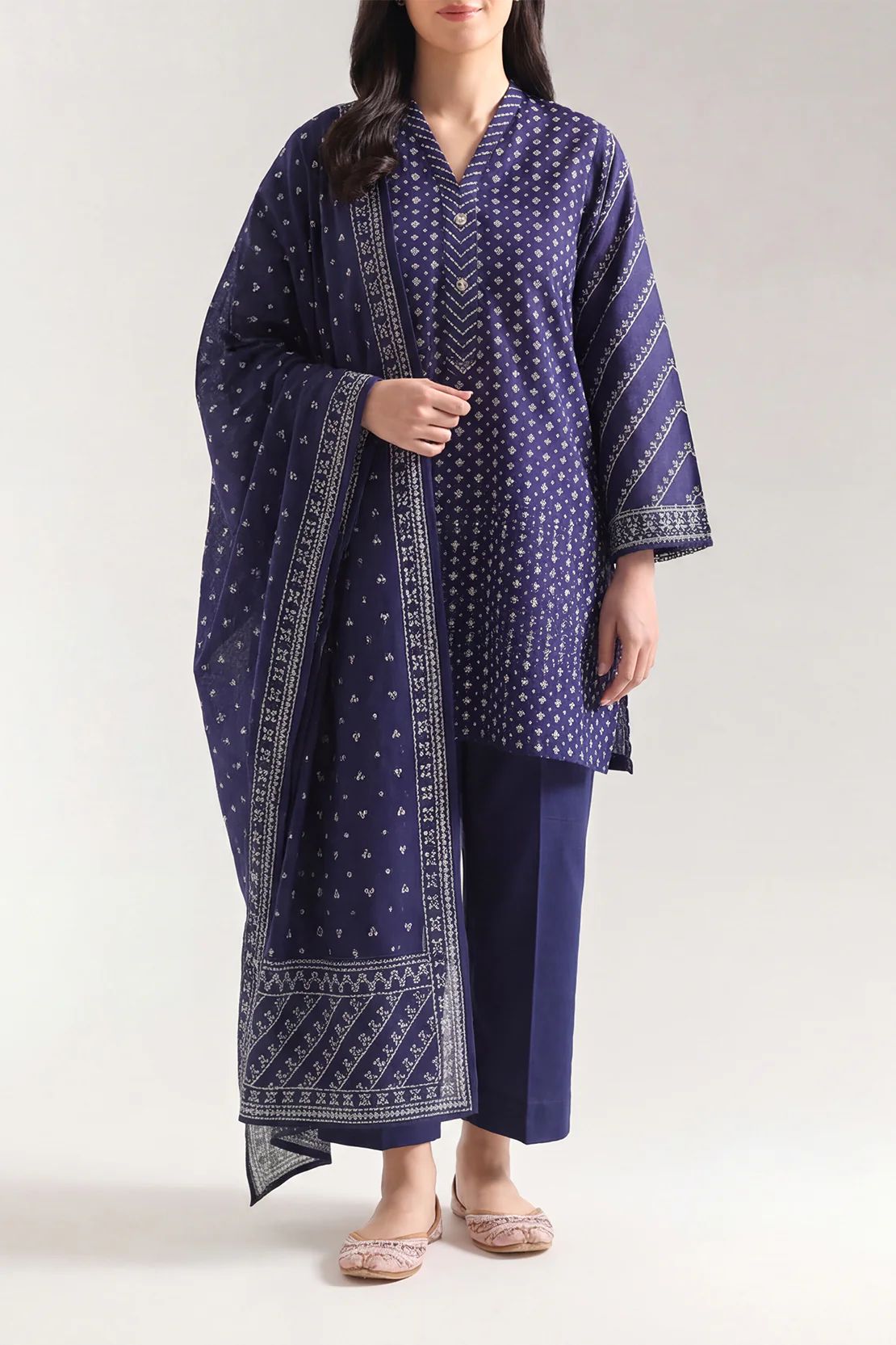 Printed Lawn Stitched 3 Piece - Image 2