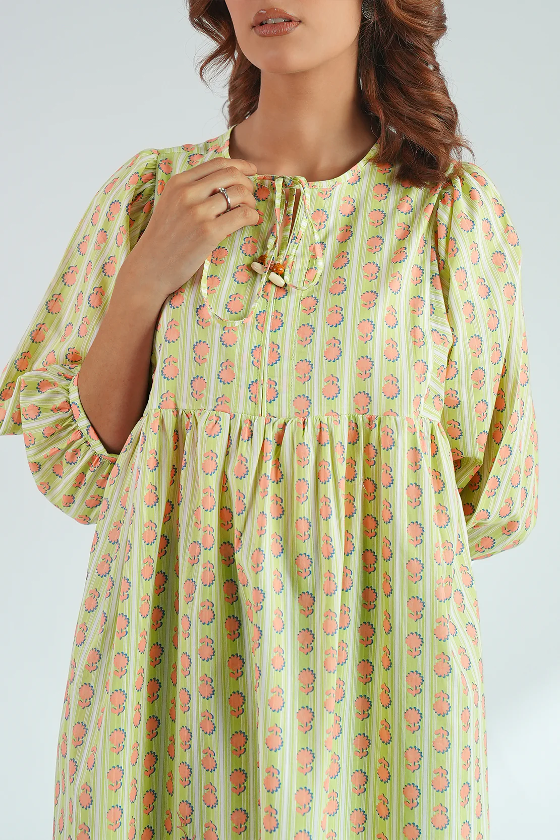 Printed Lawn Stitched Dress - Image 5