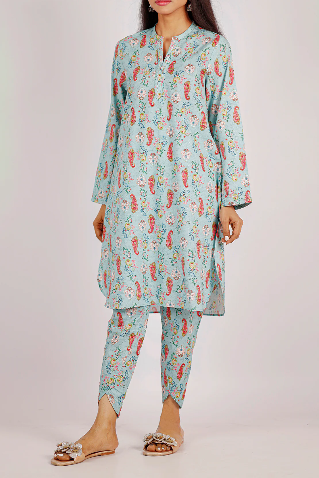 Printed Lawn Stitched Shirt - Image 5