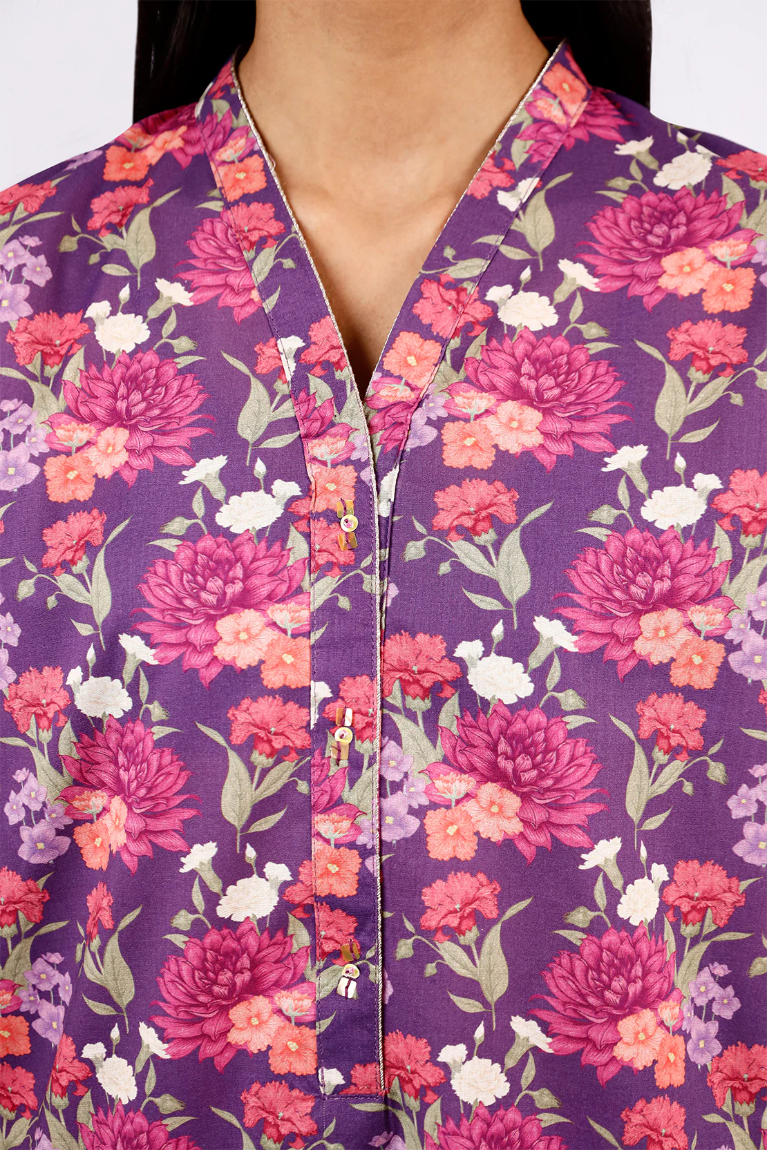Printed Lawn Stitched Shirt - Image 6
