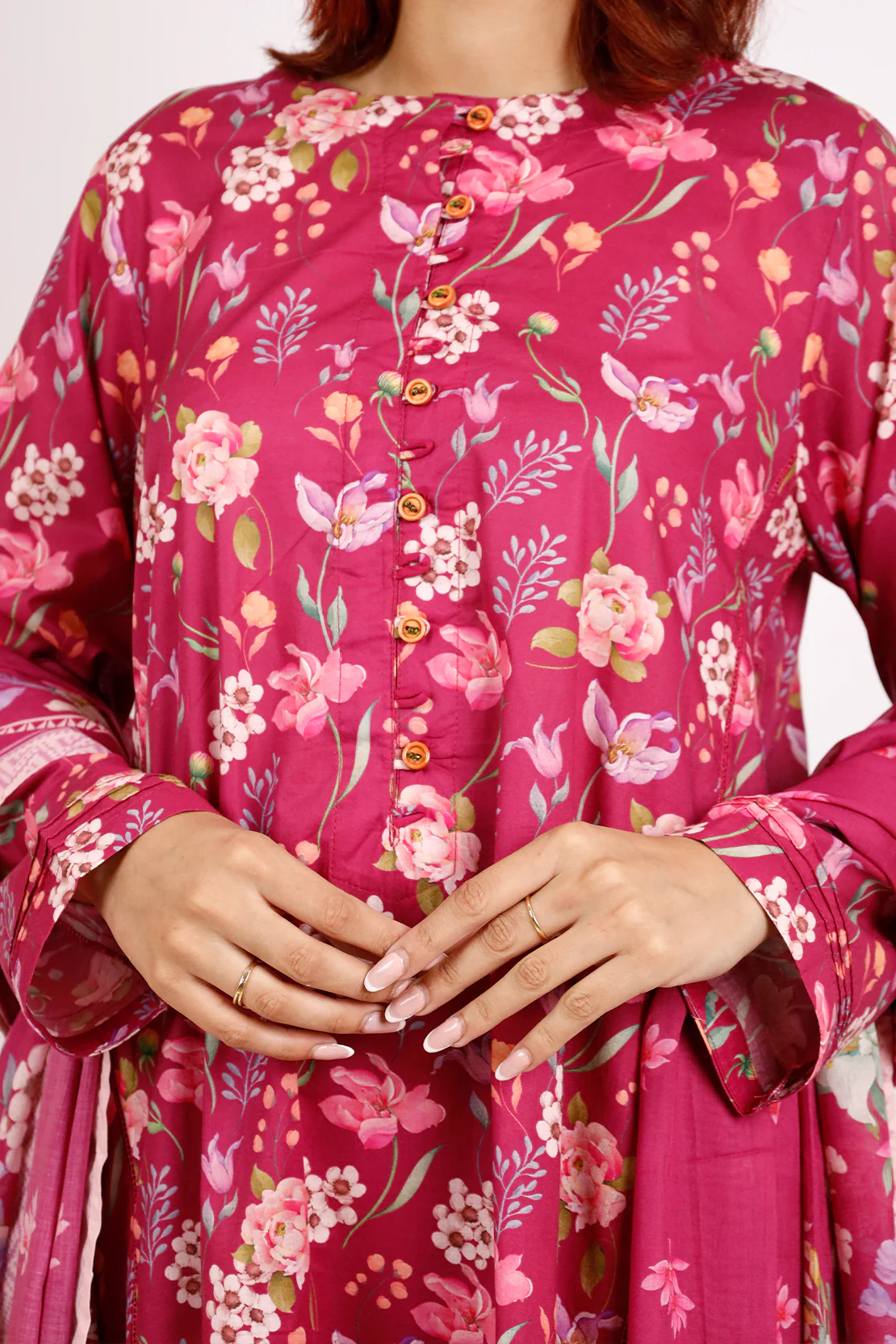 Printed Lawn Stitched Shirt - Image 3