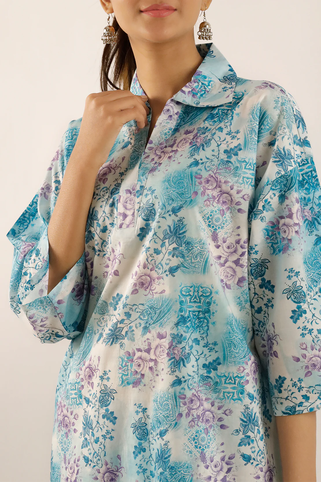Printed Lawn Stitched Shirt - Image 3