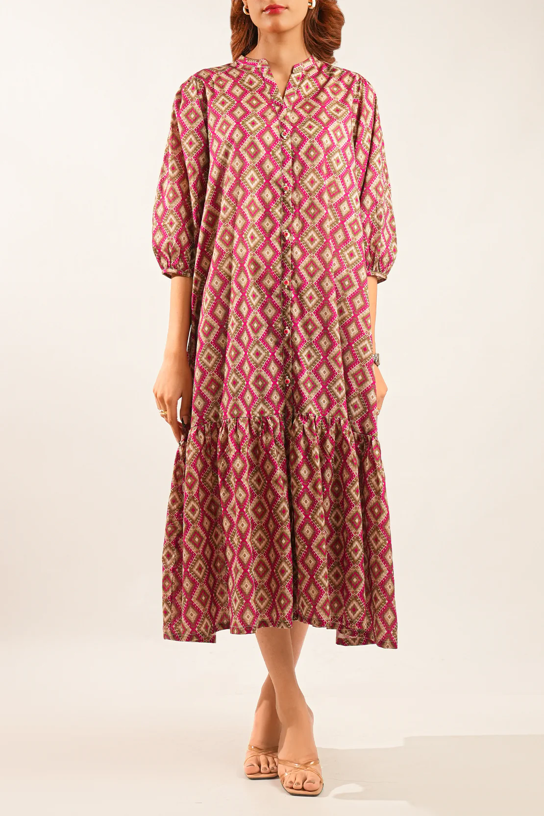 Printed Lawn Stitched Shirt - Image 2