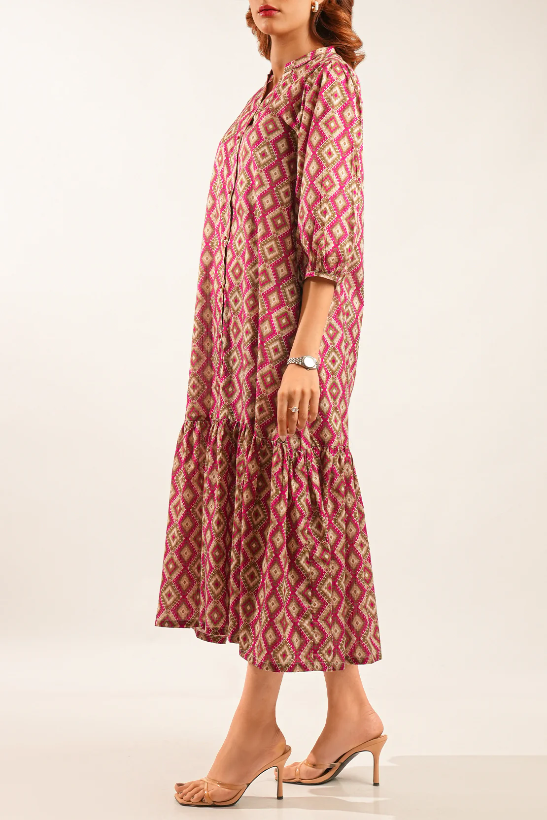 Printed Lawn Stitched Shirt - Image 3