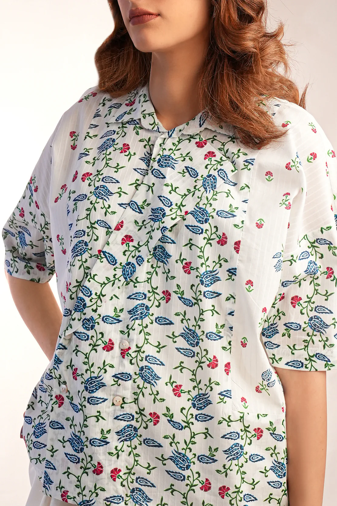 Printed Lawn Stitched Shirt - Image 2