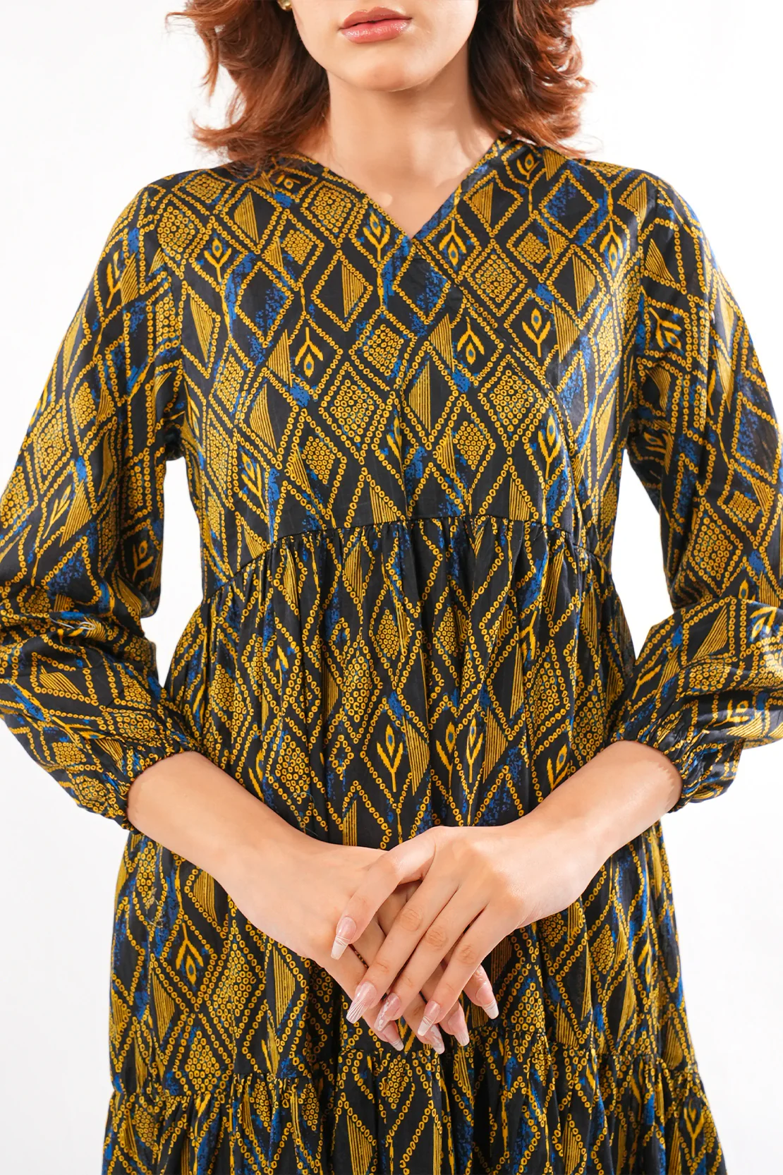 Printed Lawn Stitched Shirt - Image 3