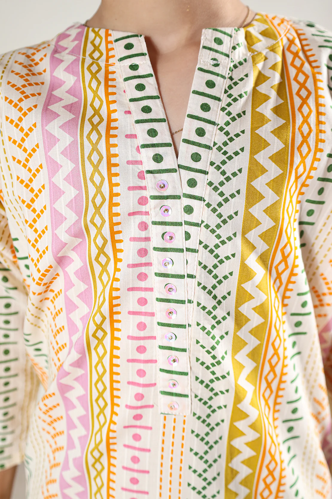 Printed Lawn Stitched Shirt For Kids - Image 6