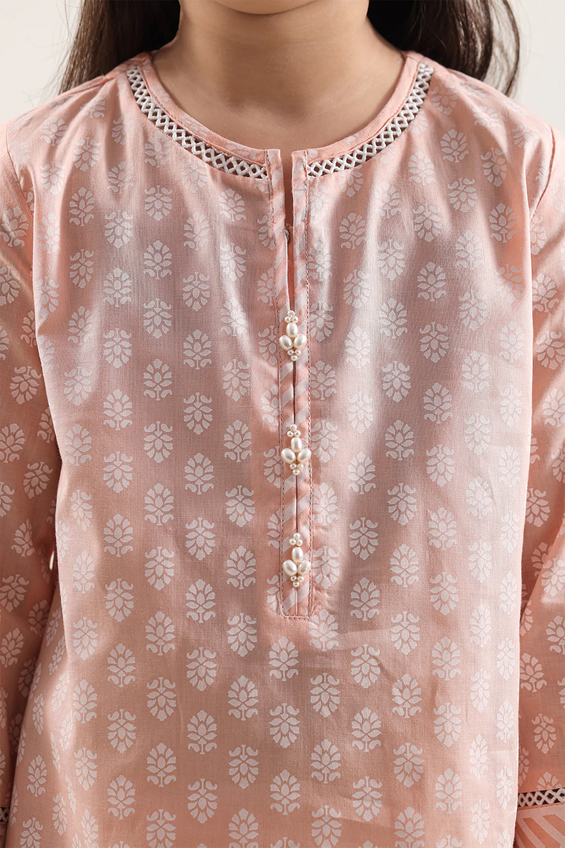 Printed Lawn Stitched Shirt For Kids - Image 3