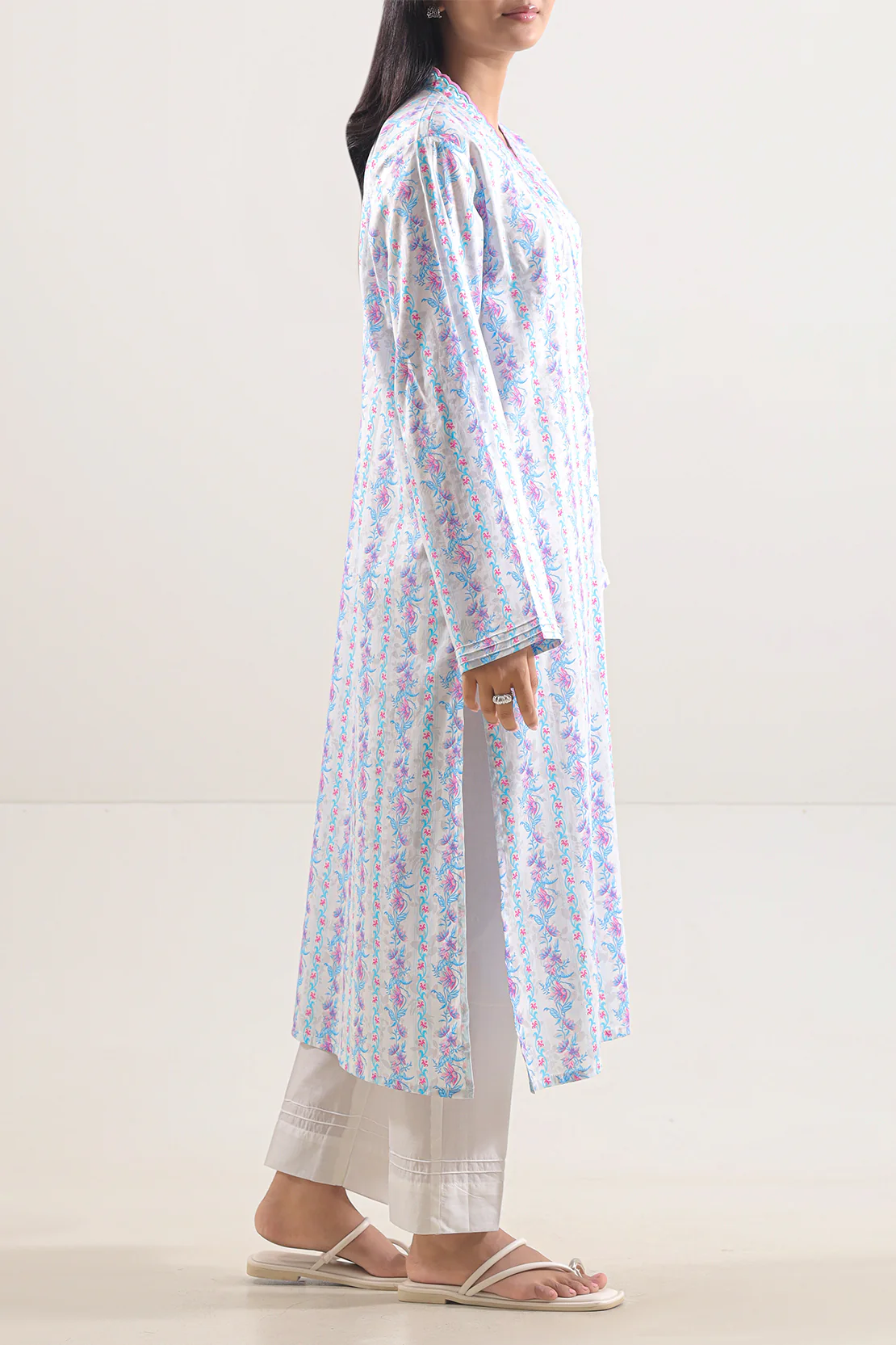 Printed Lawn Stitched Shirt - Image 2