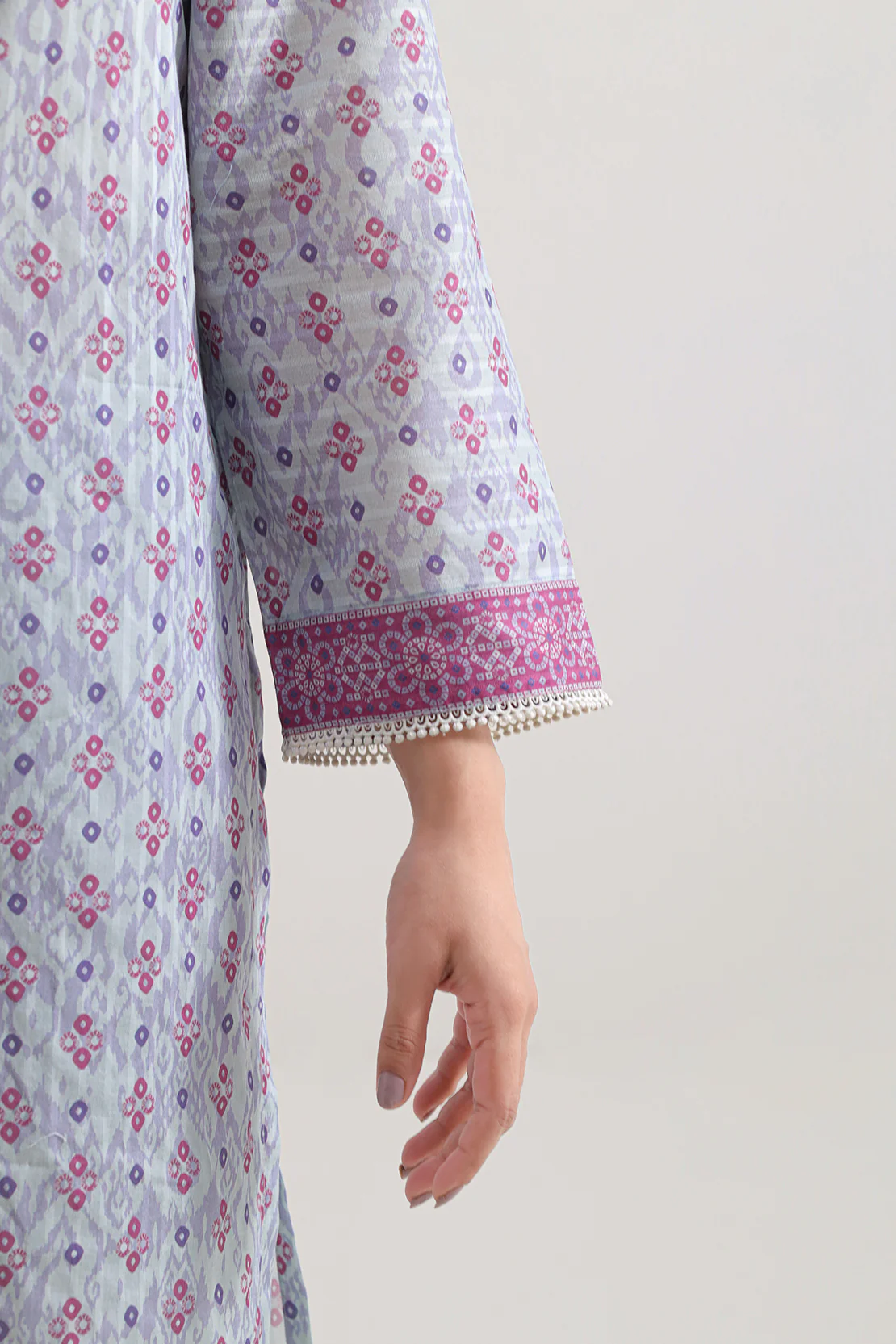 Printed Lawn Stitched Shirt - Image 4