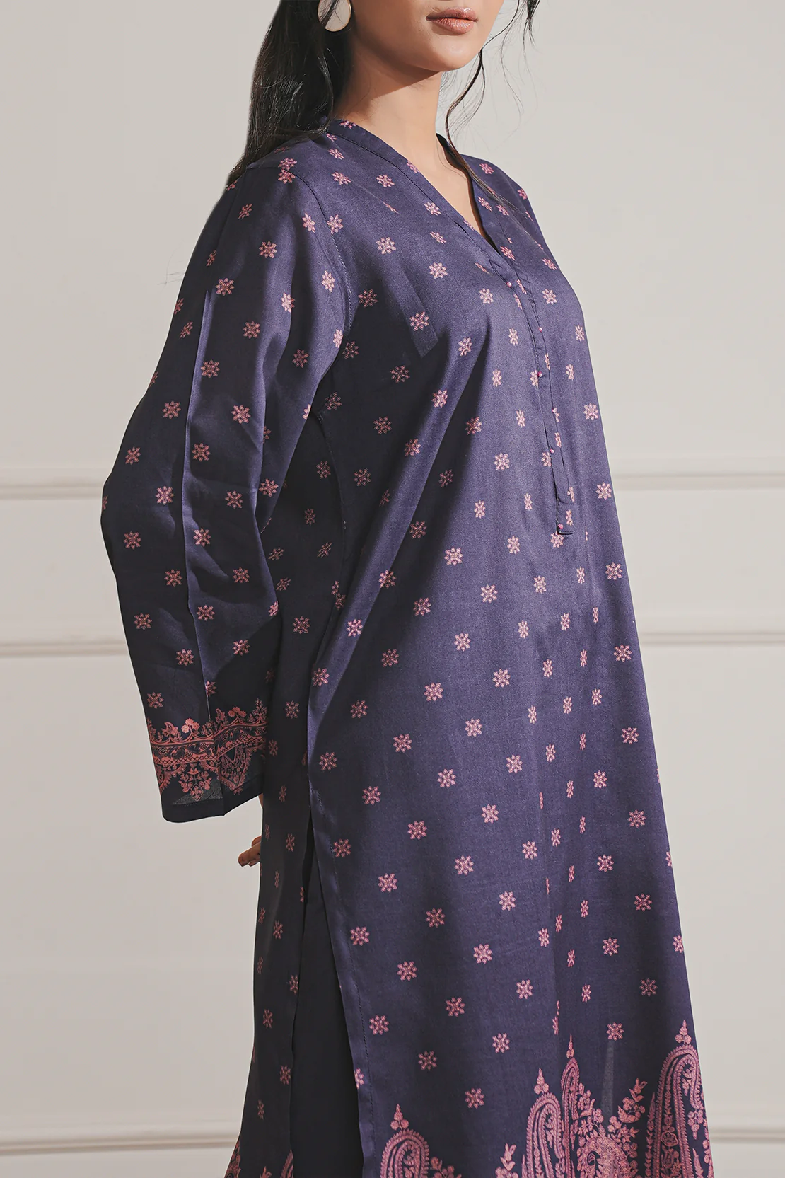 Printed Lawn Stitched Shirt - Image 5