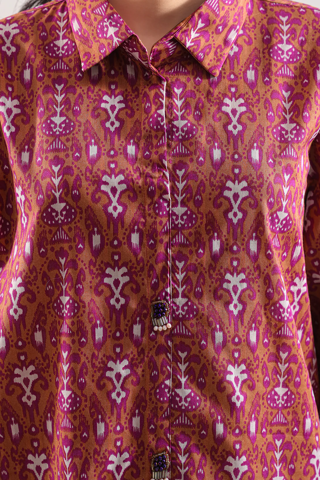 Printed Lawn Stitched Shirt - Image 4