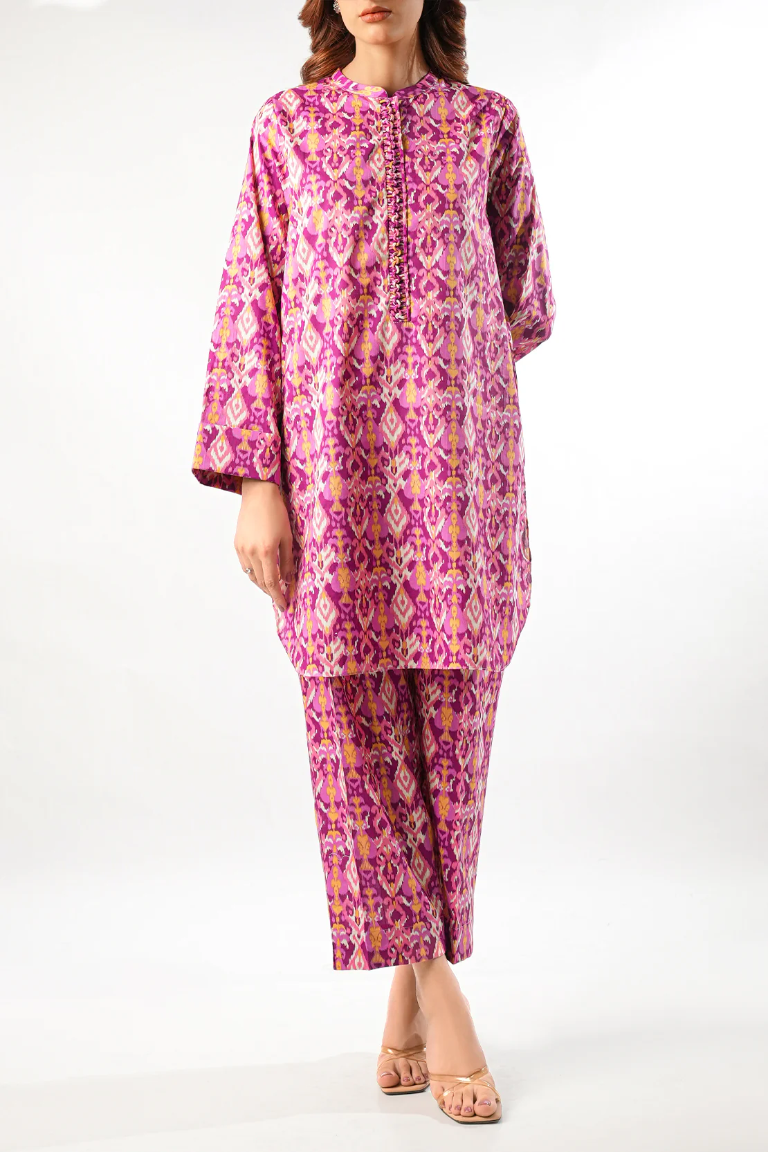 Printed Lawn Stitched Shirt - Image 2