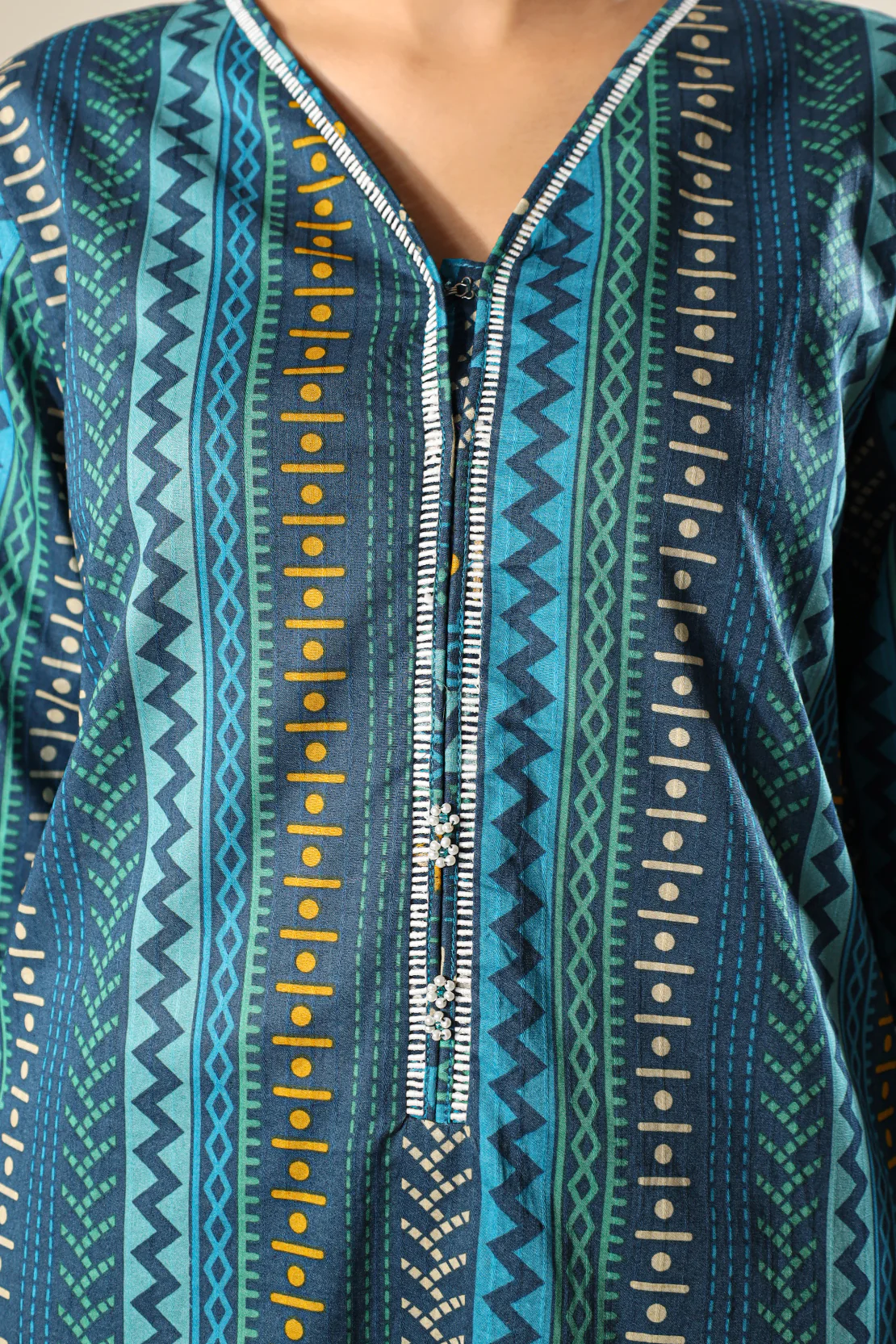 Printed Lawn Stitched Shirt - Image 8