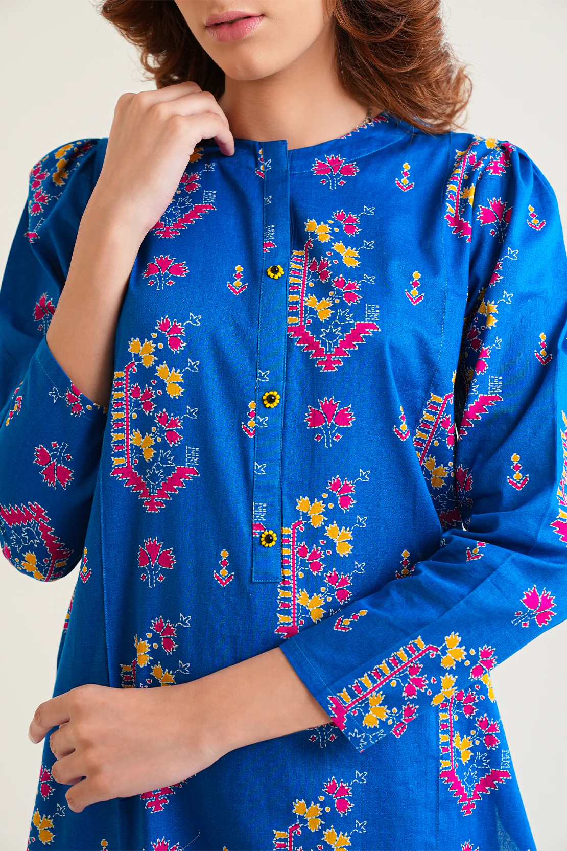 Printed Lawn Stitched Shirt - Image 2