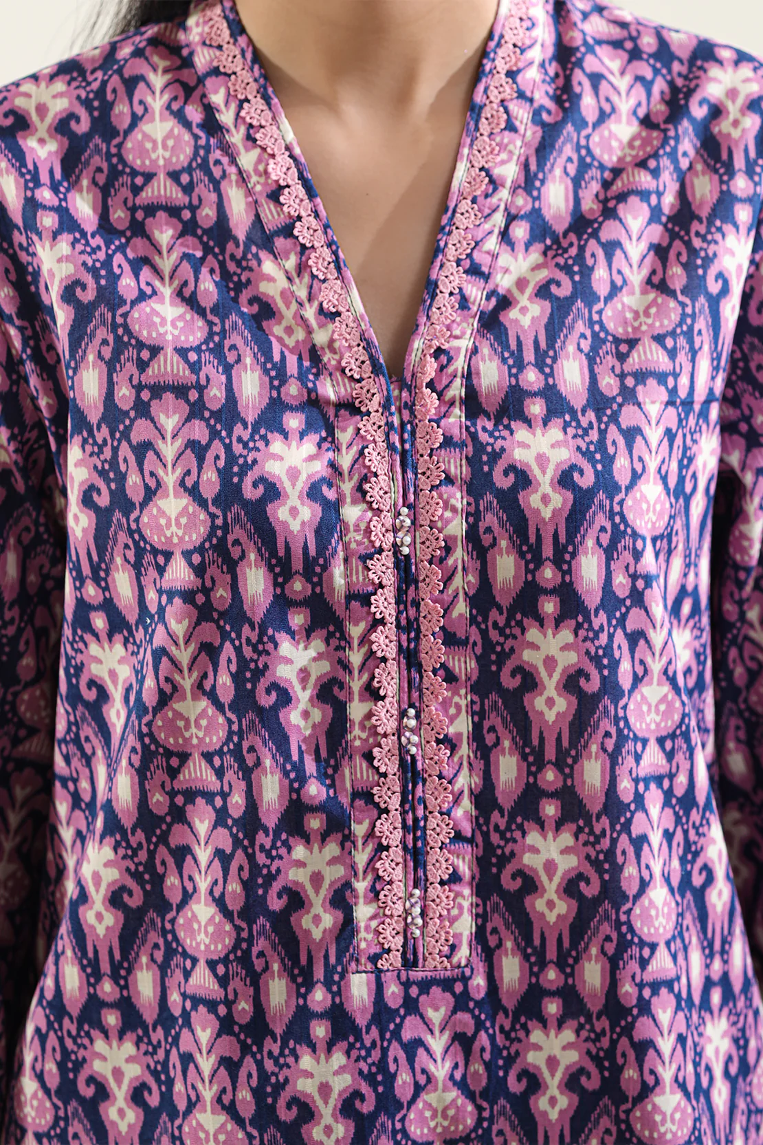 Printed Lawn Stitched Shirt - Image 4
