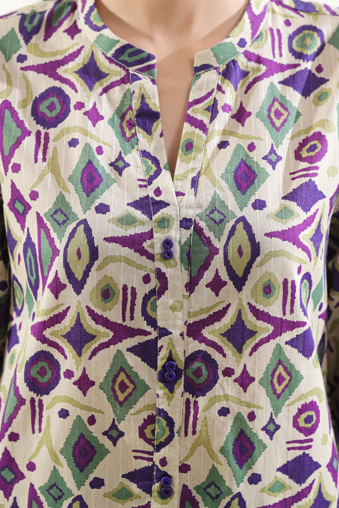 Printed Lawn Stitched Shirt - Image 4