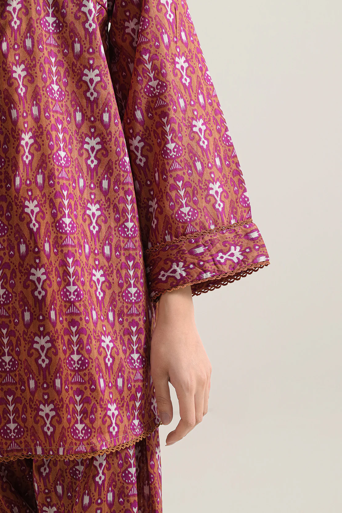 Printed Lawn Stitched Shirt - Image 4