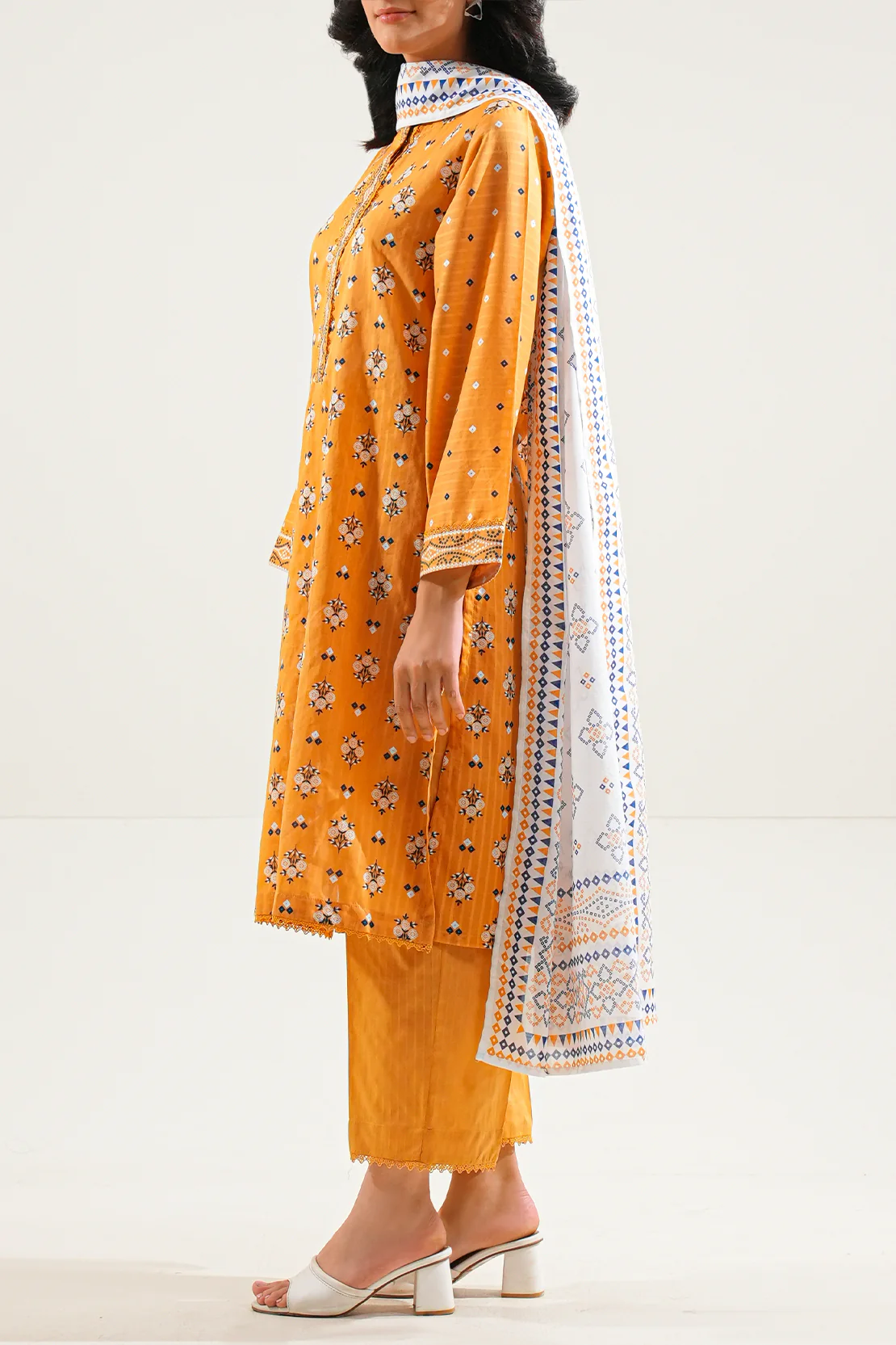 Printed Lawn Stitched Shirt - Image 3