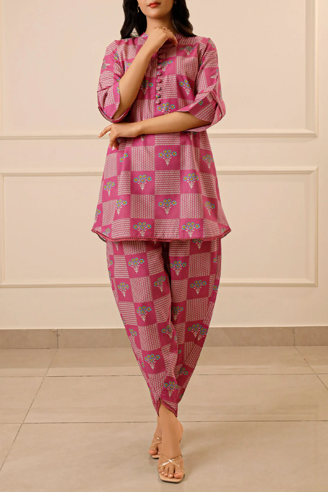 Printed Lawn Stitched Shirt - Image 2
