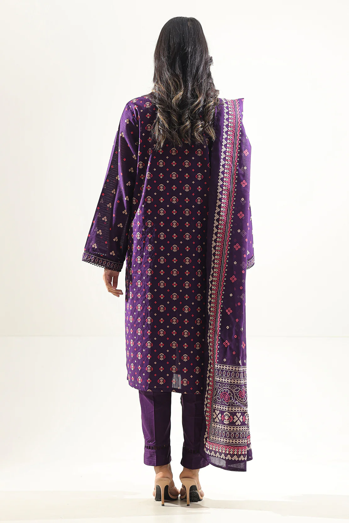 Printed Lawn Stitched Shirt - Image 6