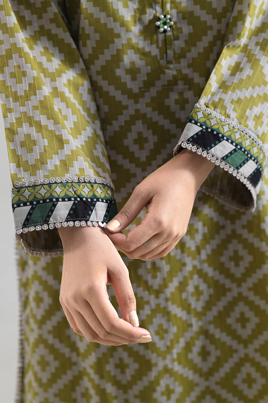 Printed Lawn Stitched Shirt - Image 5