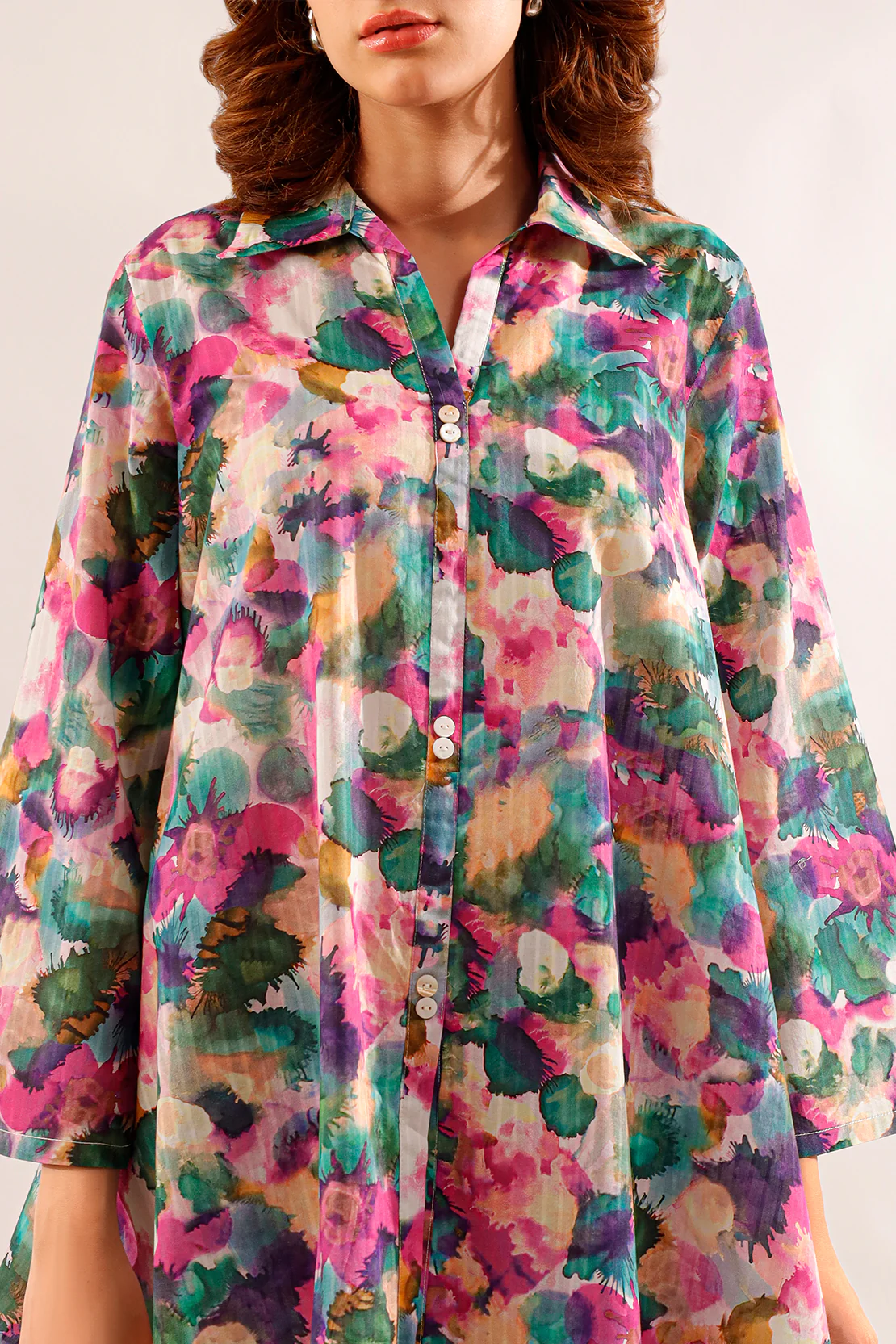 Printed Lawn Stitched Shirt - Image 3
