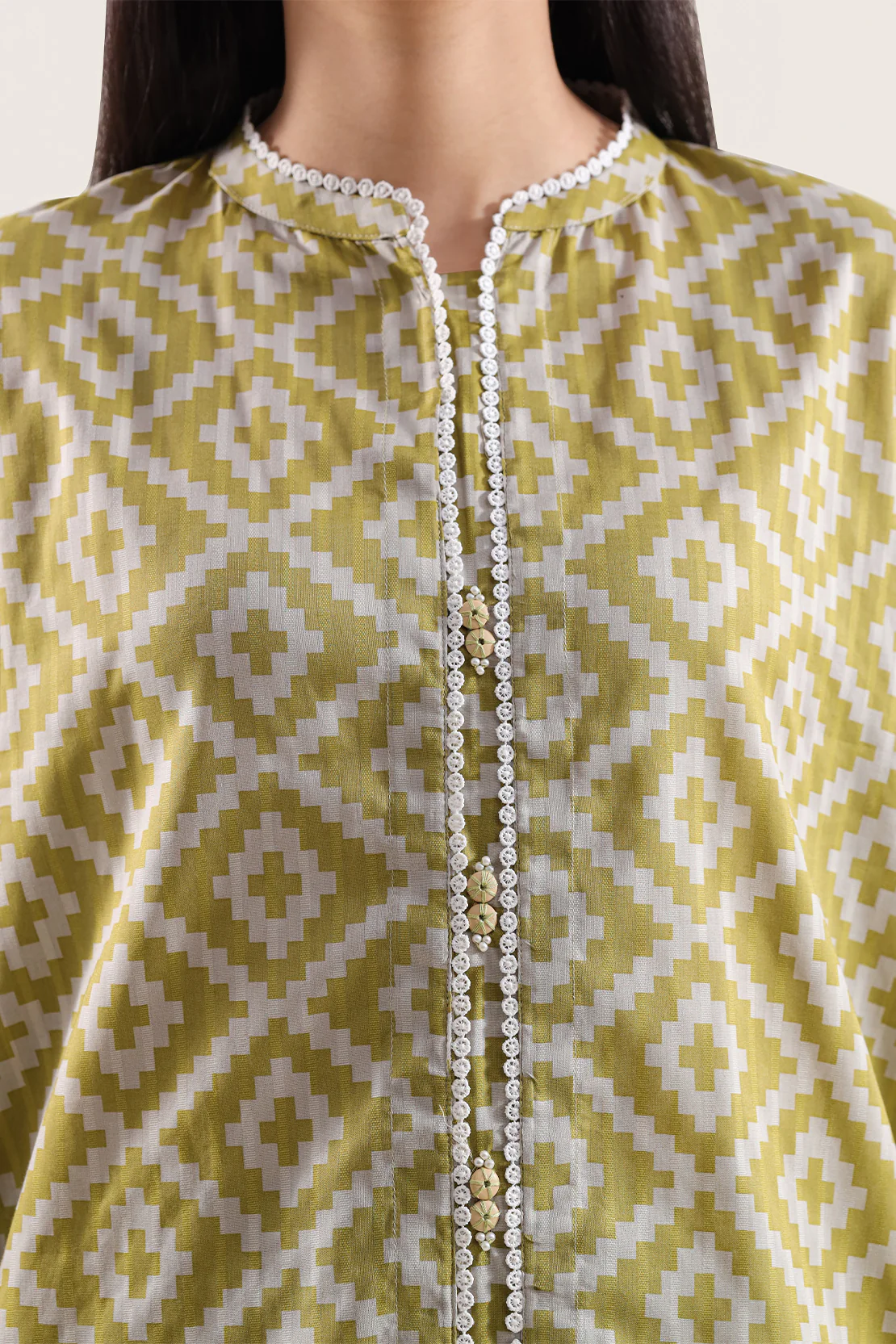 Printed Lawn Stitched Shirt - Image 3