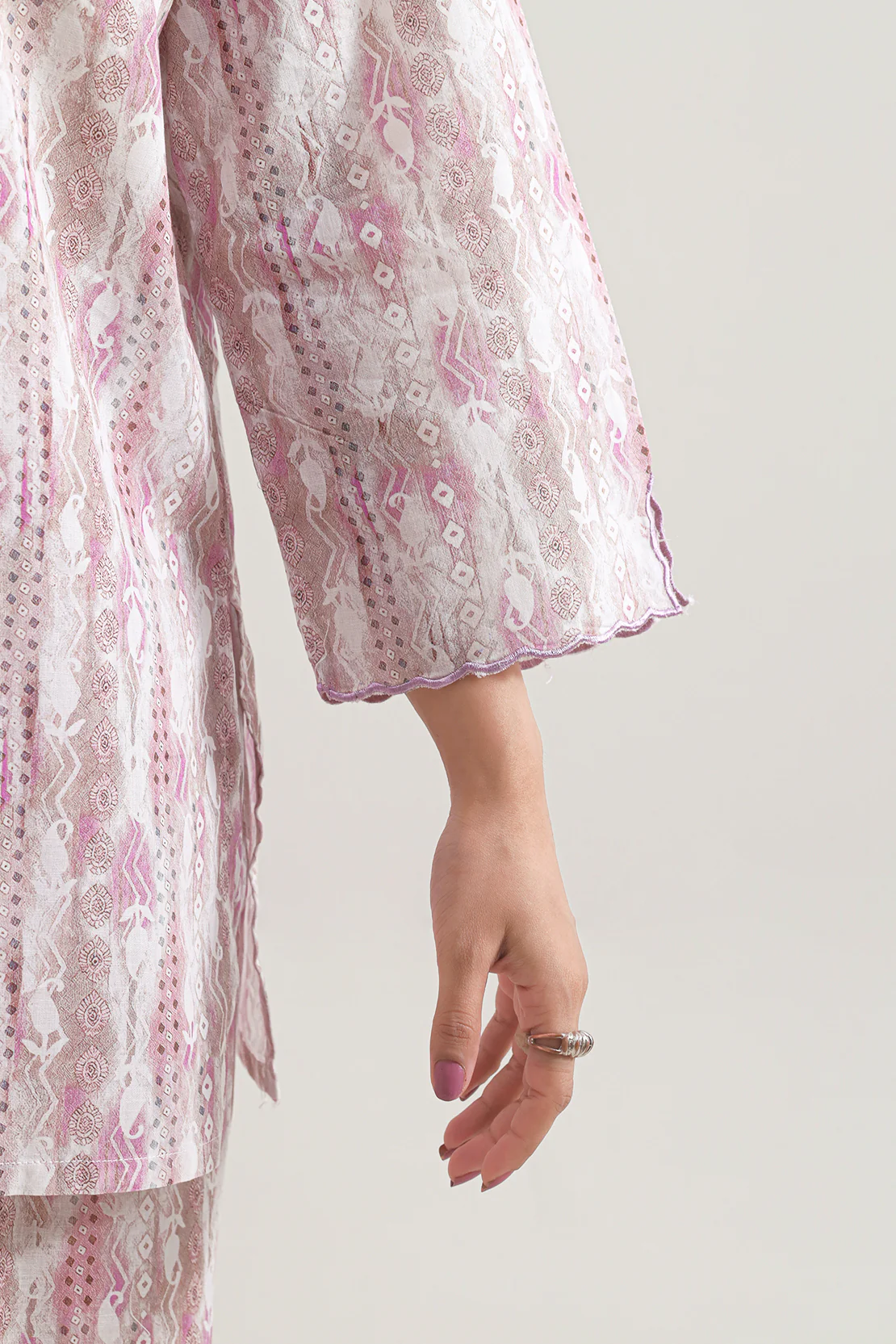 Printed Lawn Stitched Shirt - Image 5
