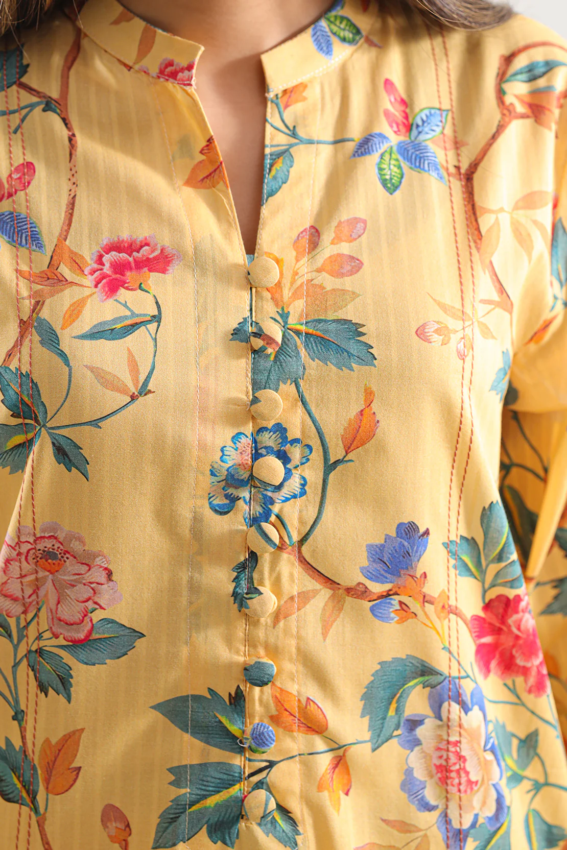 Printed Lawn Stitched Shirt - Image 5