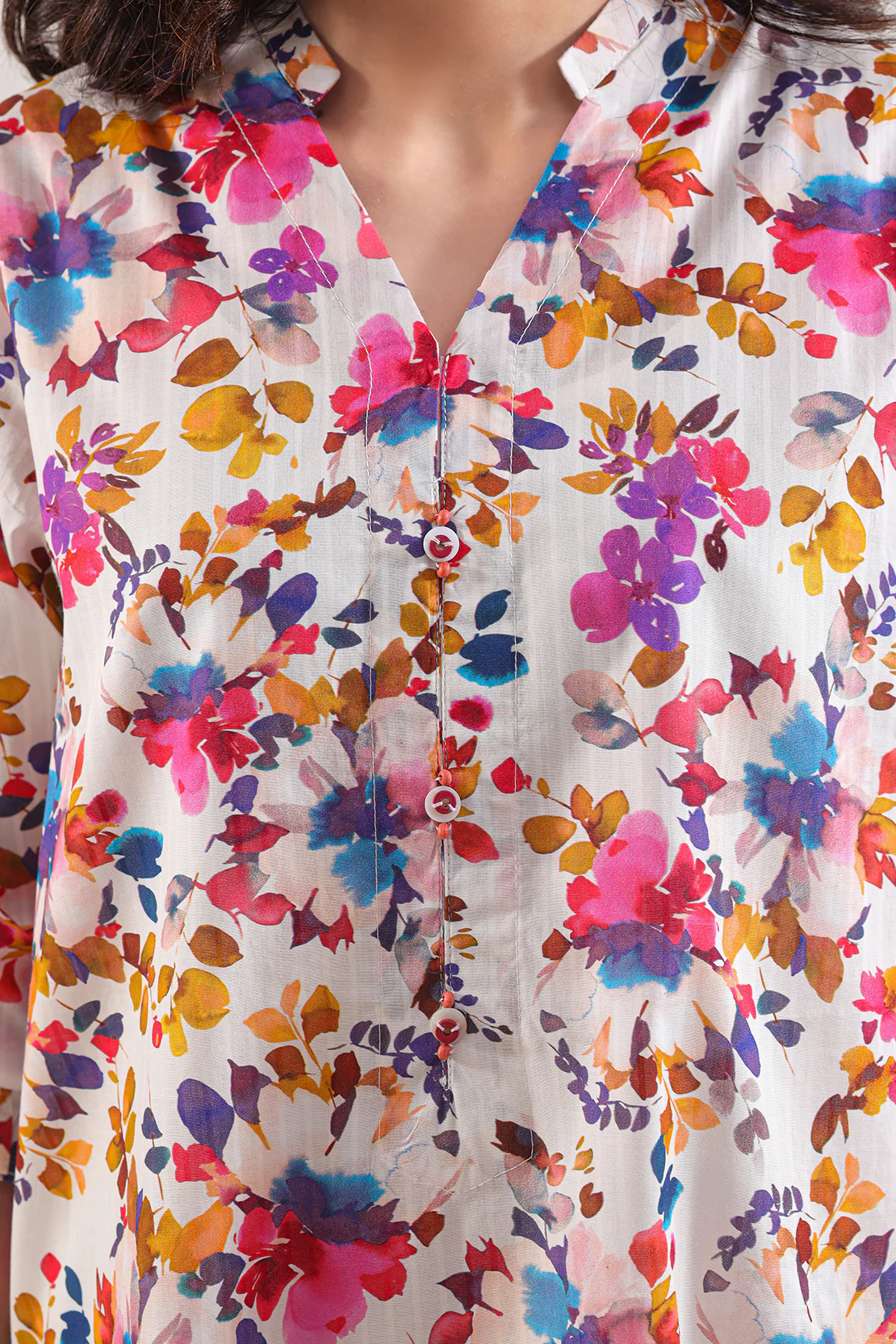 Printed Lawn Stitched Shirt - Image 4