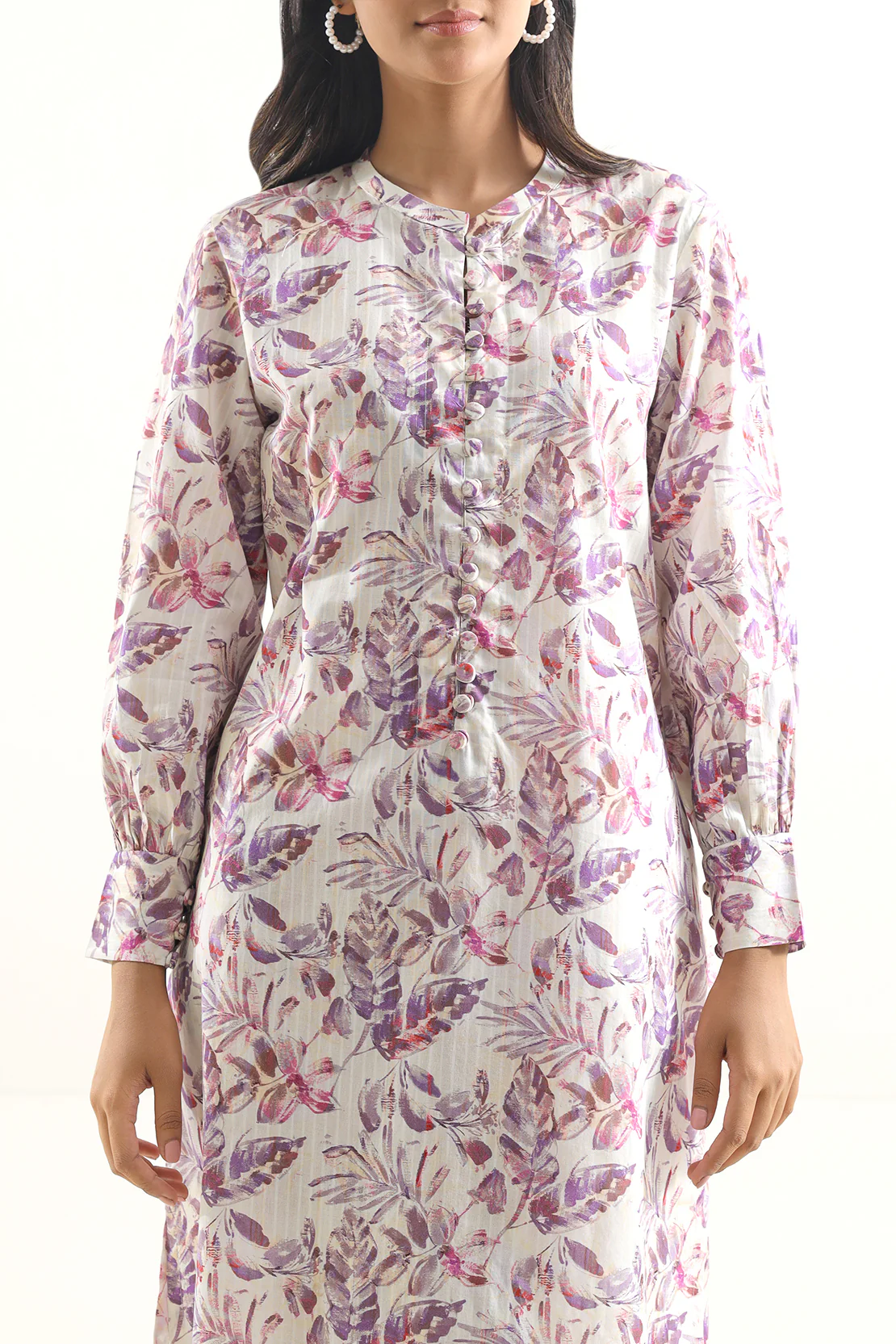 Printed Lawn Stitched Shirt - Image 4